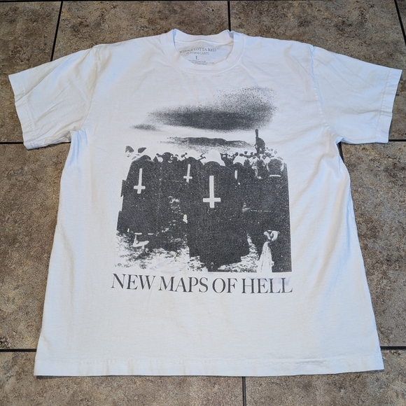 Playboi Carti Men's Large Tee New Maps Of Hell - Picture 1 of 6